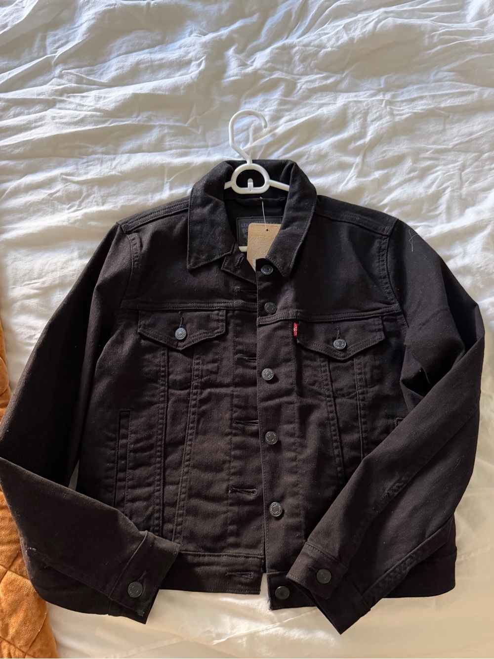Levi's Black Denim Jacket - Men's Lightweight Shirt Jacket
